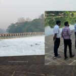 थेरगाव येथील नदी प्रदूषणाची स्थायी समिती सभापती अभिषेक बारणे यांच्याकडून पाहणी; कारवाईचे आदेश