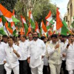 कामगार नेते यशवंतभाऊ भोसले यांच्या नेतृत्वाखालील भव्य तिरंगा रॅली